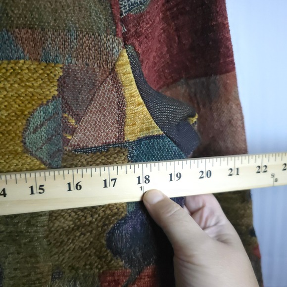 Vintage Bets by Canvasbacks Patchwork Tapestry Jacket Boho Artwear L Textured - Picture 4 of 7